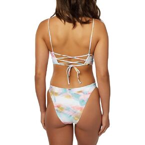 O'NEILL Womens Swim Women of The Wave Middles Bralette Bikini Top Multi Colored