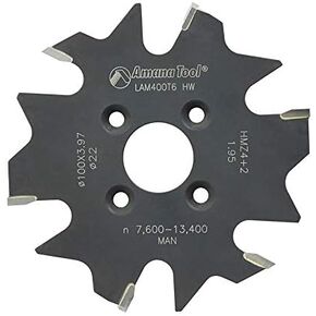 Amana Tool - LAM400T6 Plate Jointer 100mm Dia x 6T, 22mm Bore, Replacement Cutter