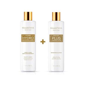MakeOver SkinCare Deluxe Bundle - Hydro Intense for Stretch Marks Removal - Prevent Plus Stretch Marks & Scar Prevention