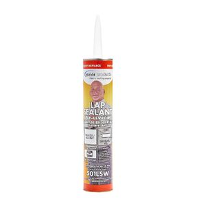 Dicor 501LSW-1 Epdm Self-Leveling Lap Sealant-10.3 Oz. Tube, White, 10.3 Fluid_Ounces (Packaging May Vary)