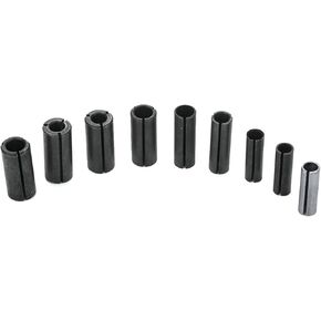 9 Pieces High Carbon Steel Collet Die Grinder Chuck Driver Adapter, 1/4" to 1/8" High Carbon Steel Collet Router Converter for CNC Lathe Router Cutter Milling Bit Collet Reducer