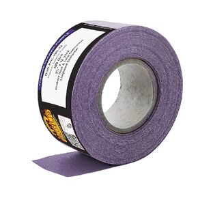 Dura-Gold Premium 100 Grit Purple Film Ceramic Longboard Sandpaper, 2-3/4" Wide Continuous 12 Yard Roll - Hook & Loop Backing for Auto & Woodworking Air File Long Board Sanders, Hand Sanding Blocks