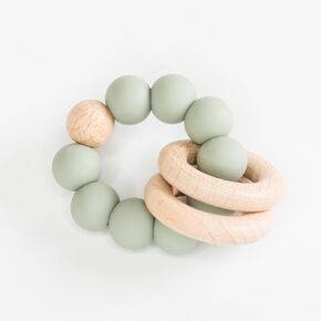 Babeehive Goods Teething Ring | Soothing Comfort for Your Little One | Safe and Effective Relief | Highly Sffective Teething Aid, Perfect for Soothing Sore Gums and Providing Comfort (Clay)