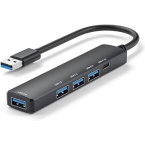 Aluminum 7 in 1 USB Hub USB C Hub with USB 3.0, Multiport USB Splitter Expand with 5 USB Port 2 USBC Ports for MacBook Pro Air, for iPad Pro, Dell, HP Laptop, Phones and More Devices……