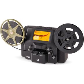 KODAK REELS 8mm & Super 8 Films Digitizer Converter with Big 5" Screen, Scanner Converts Film Frame by Frame to Digital MP4 Files for Viewing, Sharing & Saving on SD Card for 3" 4" 5" 7" and 9" Reels