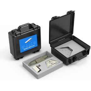 Travel Case Compatible with Starlink Mini, Kickstand, Pipe Adapter, Cables, Power Supply & More - Hard Shell Portable Storage Case with Dual Layer Customizable Shock-Absorbing Foam Interior