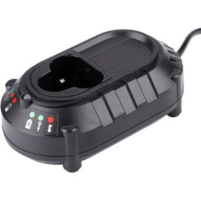 10.8V ~ 12V Lithium Battery Charger for, 100-240V DC10WA DF030D DF330D / DF330DWE / DF030DWE / TD090D / HP330DWE Electrical Drill Screwdriver Tools Power Supply Charger, Black(US