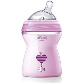 Natural Feeling Chicco Baby Bottle 250ml 2Mesi + Bimba