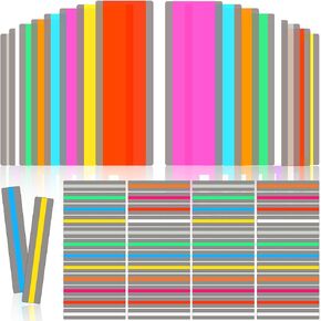 64 Pieces Guided Reading Strips with 2 Styles Highlighter Bookmarks Reading Strips Colored Overlay Reading Tracking Rulers Dyslexia Tools for Kids Students Teacher Supply Assistant, 2 Sizes