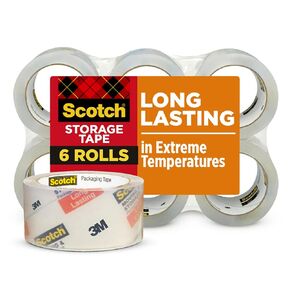 شريط لاصق 3 m 3650 – 6 & تحريك التخزين ، 1.88-in. x 54.6-yd.، 6-pk., Clear 6 Rolls