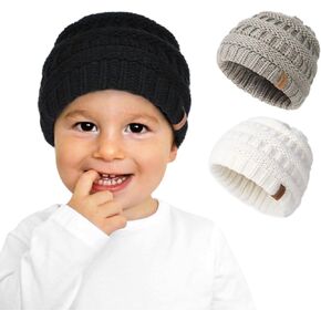 FURTALK Baby Beanie Winter Soft Warm Knit Hat 3 Pack Infant Toddler Slouchy Caps in Saudi Arabia