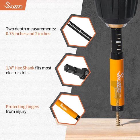 22PCS 1/4" Hex Shank Magnetic Drive Guide Set(Length: 3.15" + 4.72"), & Screwdriver Bit Set(S2 Steel) with Bit Holder,for Prevent Wood Screws Shaking When Driving,Suitable for Wood Processing in Saudi Arabia