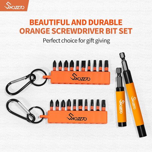 22PCS 1/4" Hex Shank Magnetic Drive Guide Set(Length: 3.15" + 4.72"), & Screwdriver Bit Set(S2 Steel) with Bit Holder,for Prevent Wood Screws Shaking When Driving,Suitable for Wood Processing in Saudi Arabia