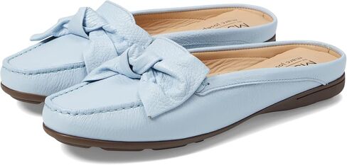 Marc Joseph New York Diane Street - Shoes for Women - Leather Upper - Slip-on Style - Synthetic Outsole Baby Blue Tumbled 9 M in Kuwait