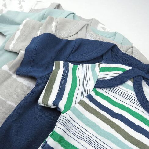 ملابس داخلية بأكمام قصيرة من HonestBaby، عبوات متعددة من القطن العضوي للرضع الأولاد in Kuwait