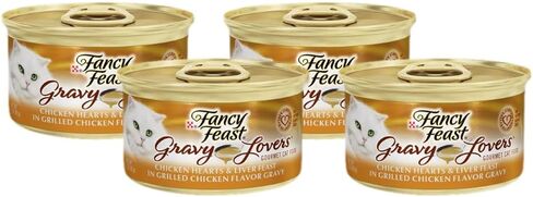Fancy Feast Gravy Lovers Chicken Hearts & Liver Feast In Grilled Chicken Flavor Gravy Gourmet Cat Food, 3 oz. in Saudi Arabia