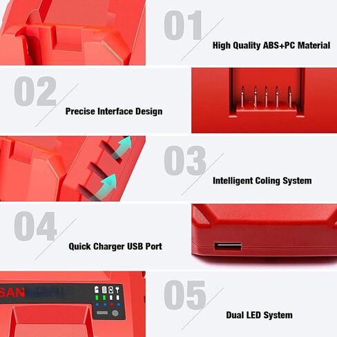 Battery Charger Replacement Tool Compatible for Hilti, 12V C4/12‑50 100‑240V Battery Charger (U.S. regulations) in Saudi Arabia