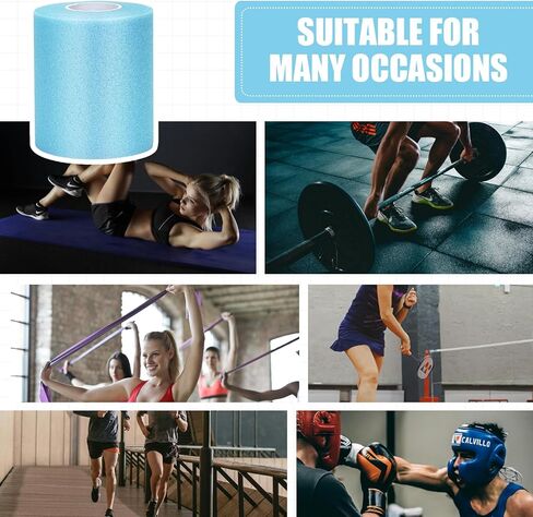 DE Pre Wrap Black، شريط رياضي Prewrap، 6 عصابات رأس ملفوفة مسبقًا لكرة القدم الشعر، غلاف رياضي من الفوم للكاحل والمعصمين واليدين والركبة والمرفقين 2.75 بوصة × 12 ياردة، اللون in Kuwait