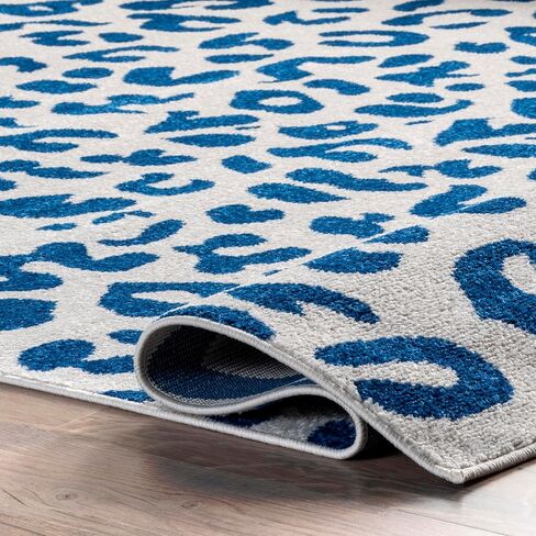 nuLOOM Annette Modern Leopard Print Area Rug, 8x10, Dark Grey in Saudi Arabia