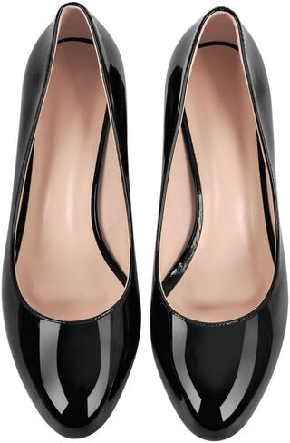 dollskiss Women's Round Toe Classic Stiletto Pumps in Kuwait