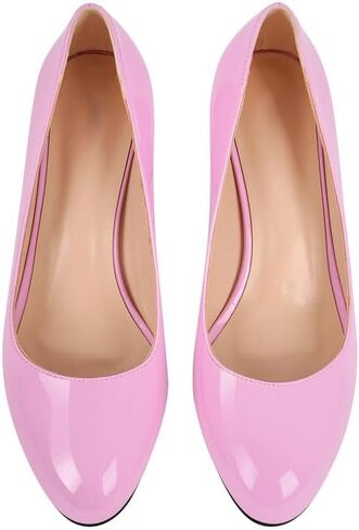 dollskiss Women's Round Toe Classic Stiletto Pumps in Kuwait