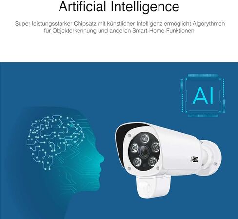 INSTAR IN-9408 2K+ PoE White - LAN/PoE Surveillance Camera with Artificial Intelligence - Weatherproof Outdoor Camera - IEEE 802.3af Power Over Ethernet - HomeKit - PIR - Wide-Angle - RTSP in Saudi Arabia
