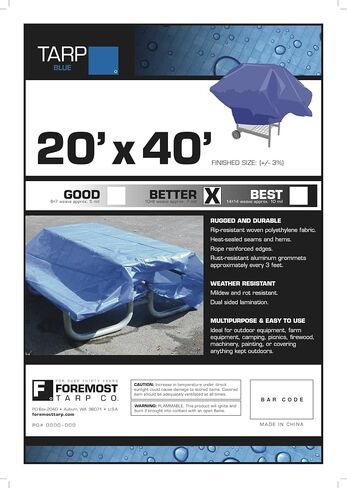 8x16 Multi-Purpose Brown/Green Medium Duty Dry Top Poly Tarp (8'x16') in Saudi Arabia