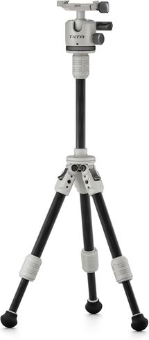 Tilta Tabletop Ball Head with 1-Stage Carbon Fiber Tripod Legs (3KG) Extendable Edition - Snow White in Saudi Arabia