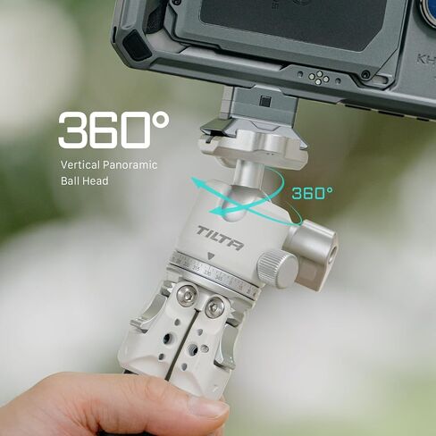 Tilta Tabletop Ball Head with 1-Stage Carbon Fiber Tripod Legs (3KG) Extendable Edition - Snow White in Saudi Arabia