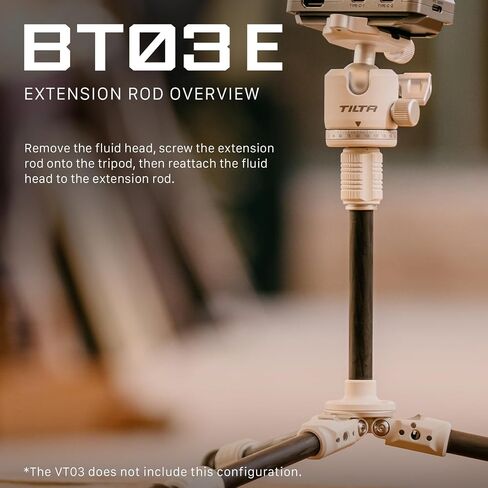 Tilta Tabletop Ball Head with 1-Stage Carbon Fiber Tripod Legs (3KG) Extendable Edition - Snow White in Saudi Arabia