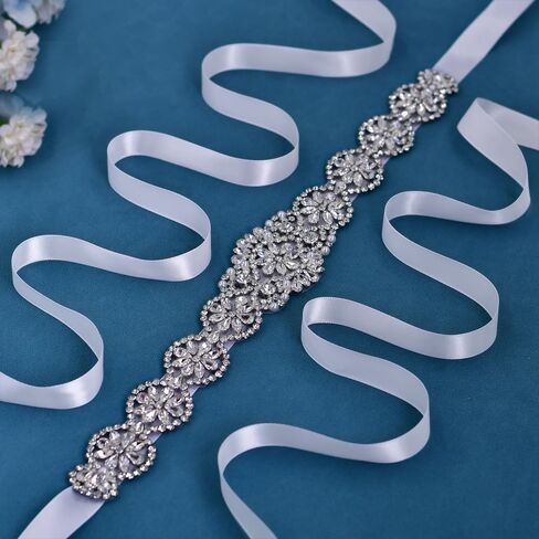 حزام الزفاف كريستال حجر الراين فستان الزفاف وشاح المرأة الملحقات اليدوية in Kuwait