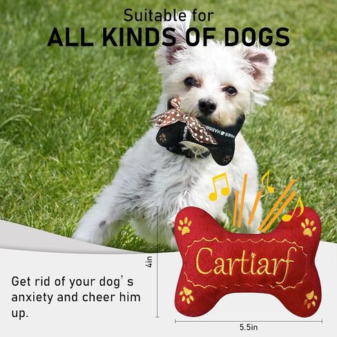 4-Piece Dog Teething Chewing Squeaky Plush Toy Stylish Beer Puppy Bones Set 5 Style Combinations, Composed of Natural Cotton Polyester in Saudi Arabia