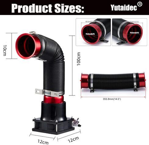 Yutaidec PC USB محاكاة لعبة سباق الرياح تحسس محاكاة تغيير سرعة الرياح على عجلة القيادة لعبة سباق لوجيتك G923 G920 G29 G/Thrustmaster T300RS T500 (أحمر وأسود) in Saudi Arabia