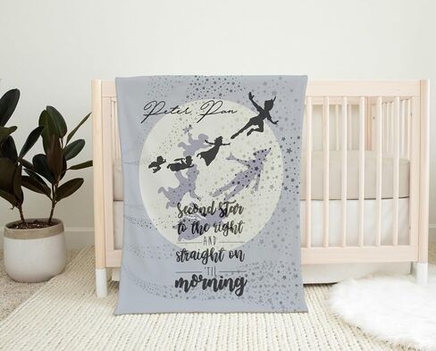 Peter Pan Baby Blanket, Peter Pan Nursery, Peter Pan Baby Shower, Peter Pan Gift, Disney Baby Blanket, Handmade Baby Blanket, Blue Blanket (Light Blue Minky, Minky) in Saudi Arabia