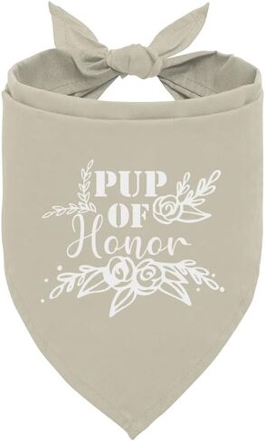 Pup of Honor Dog Bandana, Pink Dog Bandana, Maid of Honor Wedding Dog Bandana, Dog Wedding Bandana, Pet Dog Triangle Scarf, Dog Scarf Accessories, Dog Bandana for Small Medium Large Dogs (E39) in Saudi Arabia