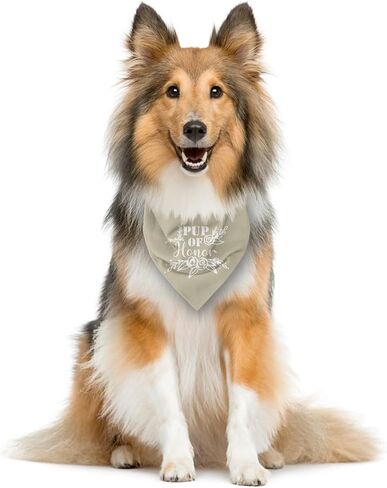 Pup of Honor Dog Bandana, Pink Dog Bandana, Maid of Honor Wedding Dog Bandana, Dog Wedding Bandana, Pet Dog Triangle Scarf, Dog Scarf Accessories, Dog Bandana for Small Medium Large Dogs (E39) in Saudi Arabia