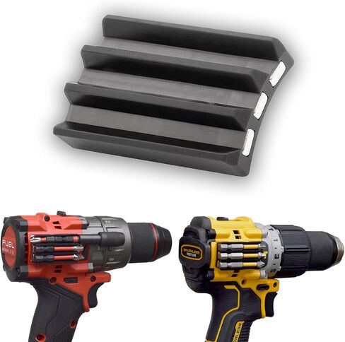 Magnetic Bit Holder for Drill and Impact Drivers - with 3M Adhesive - Fits most Drills: Milwaukee, Dewalt, Ryobi, Klein, Bosch in Kuwait