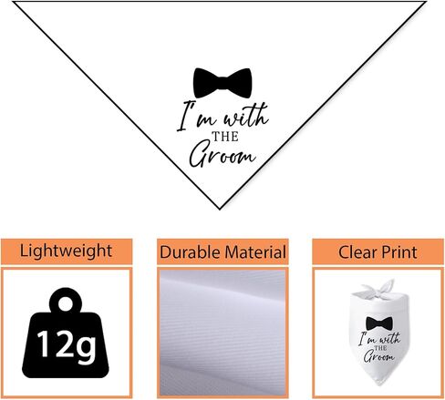 Wedding Dog Bandana Best Friend of Bride Dog Bandana Engagement Wedding Announcement Dog Bandanas Puppy Bandana Triangle Bibs Scarf Accessories for Small Medium Dogs Pets in Saudi Arabia