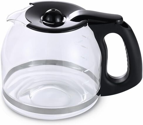 12-Cup Replacement Glass Carafe, Compatible with Mr. Coffee (#RF, LM, PC and SC Series - Black Handle) in Saudi Arabia