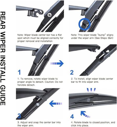 WINNERS Windshield Wiper Blade Replacement Compatible with Kia Sorento 2016-2020 and Hyundai Santa Fe 2019-2023, Window Wiper Blades for My Car, Include Front 26 Inch 16 Inch and Rear 12 Inch in Kuwait