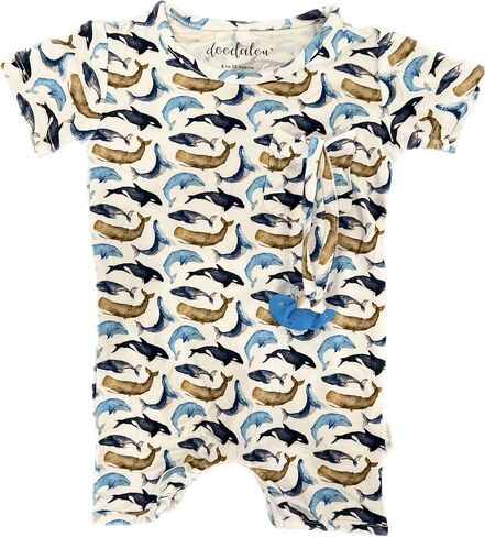 Soft Bamboo Viscose Baby Romper, Short Sleeve with Shorts, Zipper Inseam Closure with Front Pocket Pacifier Clip in Saudi Arabia