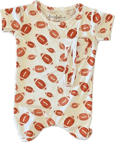 Soft Bamboo Viscose Baby Romper, Short Sleeve with Shorts, Zipper Inseam Closure with Front Pocket Pacifier Clip in Saudi Arabia