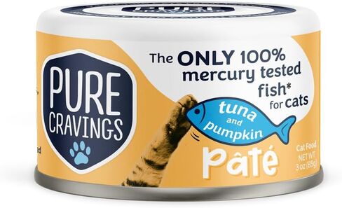 Pate, Canned Wet Cat Food, 100% Mercury-Tested, Moist Can Fish, Grain-Free Protein, Non-GMO, Variety Pack of 12-3X Tuna/Salmon, 3X Tuna/Pumpkin, 3X Tuna/Sardine, 3X Salmon/Sardine in Saudi Arabia
