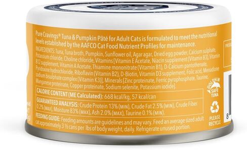 Pate, Canned Wet Cat Food, 100% Mercury-Tested, Moist Can Fish, Grain-Free Protein, Non-GMO, Variety Pack of 12-3X Tuna/Salmon, 3X Tuna/Pumpkin, 3X Tuna/Sardine, 3X Salmon/Sardine in Saudi Arabia