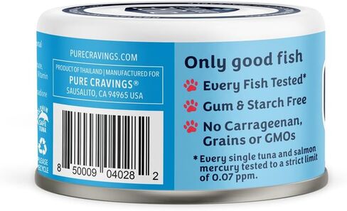 Pate, Canned Wet Cat Food, 100% Mercury-Tested, Moist Can Fish, Grain-Free Protein, Non-GMO, Variety Pack of 12-3X Tuna/Salmon, 3X Tuna/Pumpkin, 3X Tuna/Sardine, 3X Salmon/Sardine in Saudi Arabia