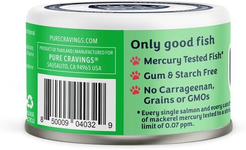 Pate, Canned Wet Cat Food, 100% Mercury-Tested, Moist Can Fish, Grain-Free Protein, Non-GMO, Variety Pack of 12-3X Tuna/Salmon, 3X Tuna/Pumpkin, 3X Tuna/Sardine, 3X Salmon/Sardine in Saudi Arabia