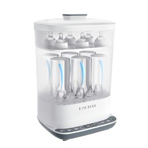 Baby Bottle Sterilizer, HAUTURE Bottle Sterilizer and Dryer, One-Dial Control Electric Steam Bottle Sanitizer for Baby Stuffs, Baby Bottles & Breast Pump Accessories