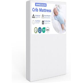 Pack and Play Mattress (38"x26"x1.5''), Dual Sided Portable Crib Mattress Pad for Pack N Play, Play Pen, for Babies Toddlers, Soft, Waterproof, Washable, Breathable