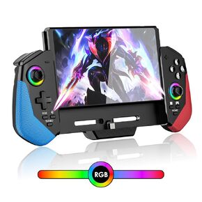 Switch Controllers for Nintendo Switch/OLED Controller, Upgrade Hall Effect Joystick Switch Wireless Pro Controller, One-Piece Switch Joypad for Handheld Mode with RGB Light