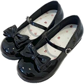 BEROBELLO Women's Lolita Shoes Cute Mary Jane Flats Bowknot Round Toe Party Dress Shoes